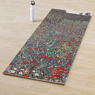 Tapis De Yoga Mohnfeld, Gustav Klimt
