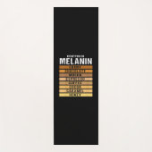 Tapis De Yoga Mois de l'histoire noire Drippin Melanin (Devant)