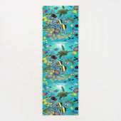 Tapis De Yoga Molokini Cove Hawaiian Tropical Fish Sea Turtle (Dos)