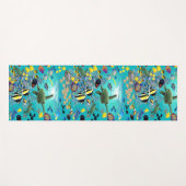 Tapis De Yoga Molokini Cove Hawaiian Tropical Fish Sea Turtle (Devant (Horizontal))