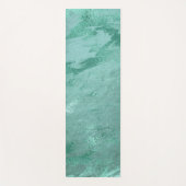Tapis De Yoga Molten Jade | Marbre de luxe Emerald Green (Devant)
