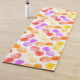 Tapis De Yoga Momona Pineapple Hawaiian renverse à l'ingénieur