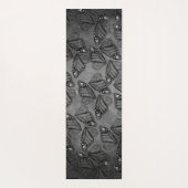 Tapis De Yoga Monarch Butterfly Wings Muted Marbled Green Grey (Dos)
