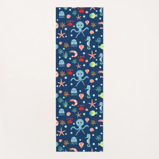 Tapis De Yoga Monde marin (Devant)