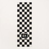 Tapis De Yoga Monogram Black Cream Checkered Pattern (Devant)