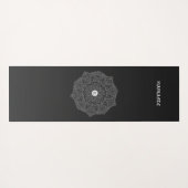 Tapis De Yoga Monogram Black Ombre Moderne Yoga Mat (Dos (Horizontal))