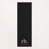 Tapis De Yoga Monogram Classic Elegant Minimum Black and White (Devant)