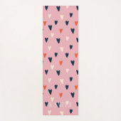 Tapis De Yoga Monogram Kawaii Cute Hearts Motif (Devant)