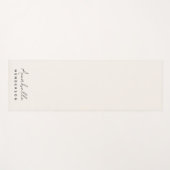 Tapis De Yoga Monogram neutre | Minimalist stylish (Devant (Horizontal))