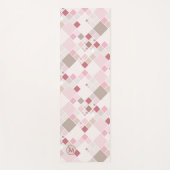 Tapis De Yoga Monogram Playful Pink Pattern Yoga Mat (Devant)