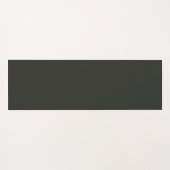 Tapis De Yoga Monogramme Abstrait en marbre noir (Dos (Horizontal))