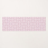 Tapis De Yoga Monogramme Art Déco Confetti Lace Mandala (Dos (Horizontal))
