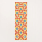 Tapis De Yoga Monogramme Art Déco Egée Été Radiant Mandala (Dos)