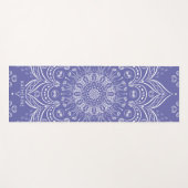 Tapis De Yoga Monogramme Boho Mandala Purple Elegant (Devant (Horizontal))