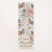 Tapis De Yoga Monogramme botanique Fleur sauvage moderne et tend (Devant)