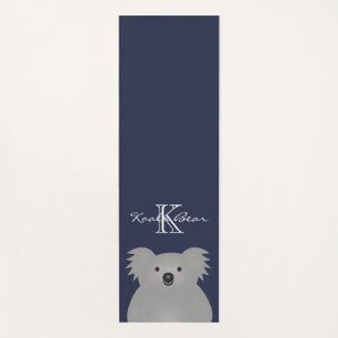 Tapis De Yoga Monogramme câlin mignon d'ours de koala de bébé