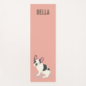Tapis De Yoga Monogramme Cute French Buldog (Devant)