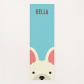 Tapis De Yoga Monogramme Cute French Buldog (Devant)