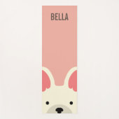 Tapis De Yoga Monogramme Cute French Buldog (Devant)