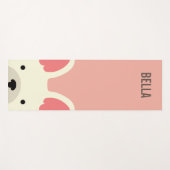 Tapis De Yoga Monogramme Cute French Buldog (Devant (Horizontal))