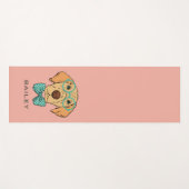 Tapis De Yoga Monogramme Cute & Funny Labrador Retriever Hipster (Devant (Horizontal))