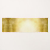 Tapis De Yoga Monogramme de couronne royale brillant or (Dos (Horizontal))