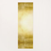 Tapis De Yoga Monogramme de couronne royale brillant or (Dos)