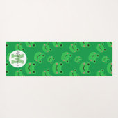 Tapis De Yoga monogramme de grenouille réversible (Dos (Horizontal))