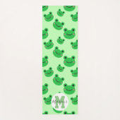 Tapis De Yoga monogramme de grenouille réversible (Devant)