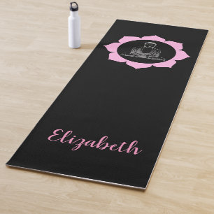 Tapis De Yoga Monogramme de méditation Bouddha Lotus