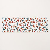 Tapis De Yoga Monogramme de script moderne (Dos (Horizontal))
