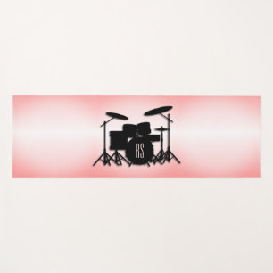 Tapis De Yoga Monogramme Ensemble de tambour rose