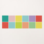 Tapis De Yoga Monogramme et collage photo moderne 11 (Dos (Horizontal))