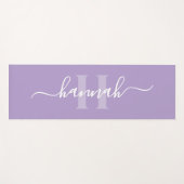 Tapis De Yoga Monogramme Féminin Grand Script (Devant (Horizontal))