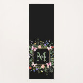 Tapis De Yoga Monogramme fleur sauvage d'exercice Mat (Devant)