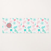 Tapis De Yoga Monogramme floral (Devant (Horizontal))