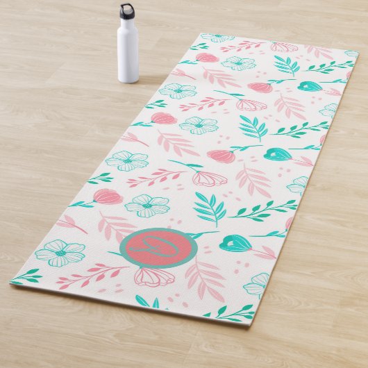 Tapis De Yoga Monogramme floral (En situation)