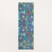 Tapis De Yoga Monogramme floral à brumes violettes (Dos)