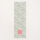 Tapis De Yoga Monogramme floral Whimsy Garden (Devant)