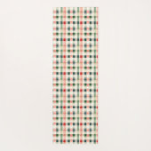 Tapis de Yoga Monogramme Gingham Émeraude Doux (Dos)