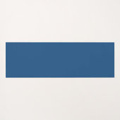 Tapis De Yoga Monogramme initial manuscrit propre nom bleu (Dos (Horizontal))