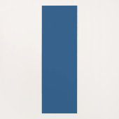 Tapis De Yoga Monogramme initial manuscrit propre nom bleu (Dos)