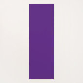 Tapis De Yoga Monogramme initiale fleur aquarelle violet (Dos)