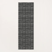 Tapis De Yoga Monogramme minimal moderne Pot noir & blanc (Dos)