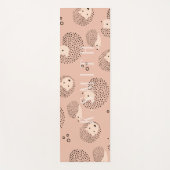Tapis De Yoga Monogramme Moderne Cute Motif de hérisson (Devant)