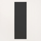 Tapis De Yoga Monogramme moderne élégant Simple Clair Noir (Dos)