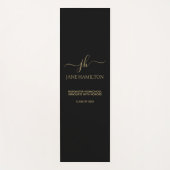 Tapis De Yoga Monogramme moderne Exercice de Graduation Mat (Devant)