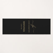 Tapis De Yoga Monogramme moderne Exercice de Graduation Mat (Devant (Horizontal))