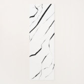 Tapis De Yoga Monogramme moderne noir blanc noir (Dos)