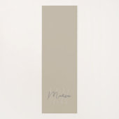 Tapis De Yoga Monogramme moderne personnalisé (Dos)